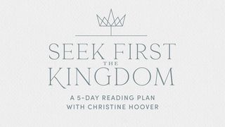 Seek First the Kingdom: God’s Invitation to Life and Joy in the Book of Matthew Matthew 8:16-17 The Message