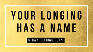 Your Longing Has a Name 5-Day Reading Plan Psalms 63:1-11 Amplified Bible