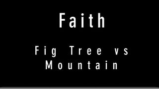 Faith: Fig Tree vs Mountain Matthew 23:10 King James Version