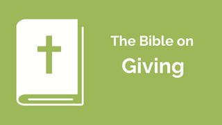 Financial Discipleship - The Bible on Giving Luke 14:12-14 The Message