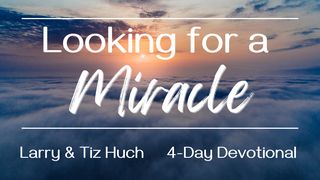 Looking for a Miracle Matthew 14:32-33 The Message