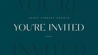 You're Invited Acts 20:33-35 The Message