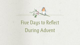 Heaven and Nature Sing: 5 Days to Reflect During Advent Isaiah 11:1-5 The Message