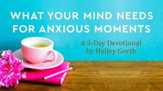 What Your Mind Needs for Anxious Moments 1 Kings 18:36-37 The Message