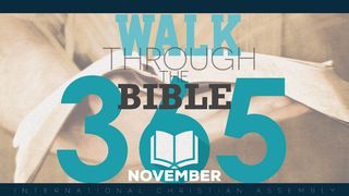 Walk Through The Bible 365 - November Psalms 119:73-80 The Message
