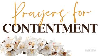 Prayers for Contentment Psalms 23:1, 5 New International Version
