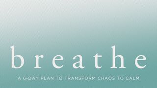 Breathe: A 6-Day Plan to Transform Chaos to Calm Isaiah 40:25 The Passion Translation