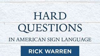 "Hard Questions" in American Sign Language Job 33:14 New American Standard Bible - NASB 1995
