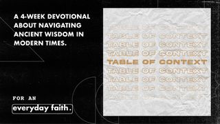 Table of Context Proverbs 4:13 New Living Translation