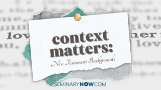 Context Matters: New Testament Backgrounds Mark 1:8 English Standard Version 2016