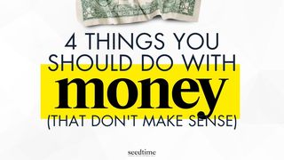 4 Things Christians Should Do With Money (That Don't Make Sense) Exodus 20:9-10 New Living Translation