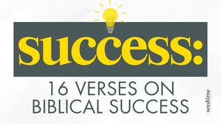 Success: 16 Verses Revealing the Secrets of Biblical Success Psalms 1:2-3 The Message