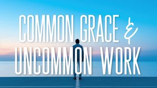 Common Grace & Uncommon Work Romans 13:1-3 The Message