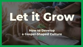 Let It Grow: How to Develop a Gospel-Shaped Culture Philippians 1:27 English Standard Version 2016