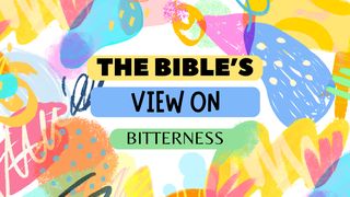 The Bible's View on Bitterness Hebrews 12:14 The Passion Translation