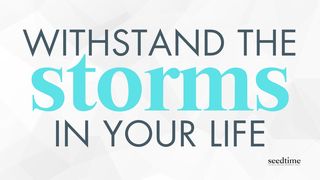 How to Withstand Storms in Your Life James 1:12 The Message