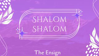 SHALOM SHALOM Judges 6:23 New Living Translation
