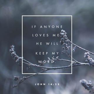 John 14:23 - Jesus answered and said to him, “If anyone loves Me, he will keep My word; and My Father will love him, and We will come to him and make Our abode with him.