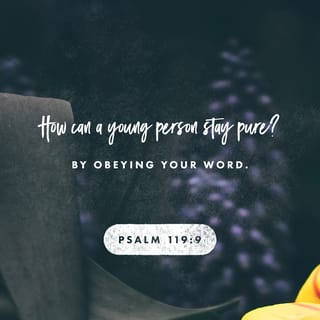 Psalms 119:9-10 - How can a young person stay pure?
By obeying your word.
I have tried hard to find you—
don’t let me wander from your commands.