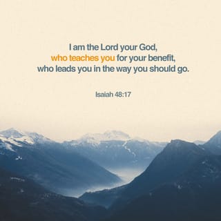 Isaiah 48:17 - Thus says the LORD,
your Redeemer, the Holy One of Israel:
“I am the LORD your God,
who teaches you to profit,
who leads you in the way you should go.
