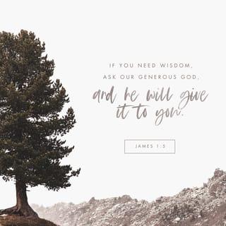 James 1:5-8 - But if any of you lacks wisdom, let him ask of God, who gives to all generously and without reproach, and it will be given to him. But he must ask in faith without any doubting, for the one who doubts is like the surf of the sea, driven and tossed by the wind. For that man ought not to expect that he will receive anything from the Lord, being a double-minded man, unstable in all his ways.