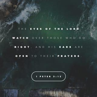 1 Peter 3:12-16 - For the eyes of the Lord are on the righteous,
and his ears are open to their prayer.
But the face of the Lord is against those who do evil.”

Now who is there to harm you if you are zealous for what is good? But even if you should suffer for righteousness’ sake, you will be blessed. Have no fear of them, nor be troubled, but in your hearts honor Christ the Lord as holy, always being prepared to make a defense to anyone who asks you for a reason for the hope that is in you; yet do it with gentleness and respect, having a good conscience, so that, when you are slandered, those who revile your good behavior in Christ may be put to shame.