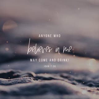 John 7:38-39 - He who believes in Me, as the Scripture has said, out of his heart will flow rivers of living water.” But this He spoke concerning the Spirit, whom those believing in Him would receive; for the Holy Spirit was not yet given, because Jesus was not yet glorified.