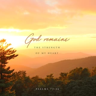 Psalms 73:26 - My flesh and my heart may fail,
But God is the rock and strength of my heart and my portion forever.