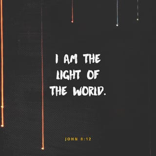 John 8:12 - Jesus spoke to the Pharisees again. He said, “I am the light of the world. Whoever follows me will have a life filled with light and will never live in the dark.”