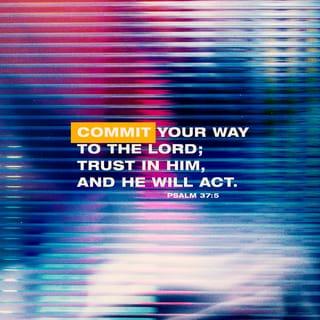 Psalms 37:5 - Commit your way to the LORD,
Trust also in Him,
And He shall bring it to pass.