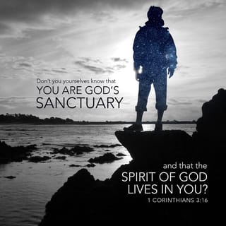 1 Corinthians 3:16-17 - Don’t you realize that together you have become God’s inner sanctuary and that the Spirit of God makes his permanent home in you? Now, if someone desecrates God’s inner sanctuary, God will desecrate him, for God’s inner sanctuary is holy, and that is exactly who you are.