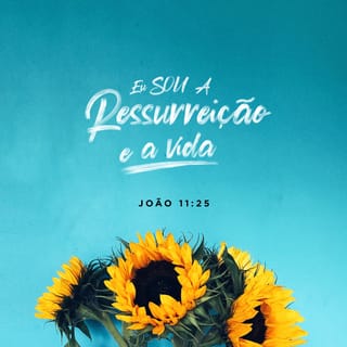 JOÃO 11:25 - Jesus então declarou-lhe: «Eu sou a ressurreição e a vida. O que crê em mim, mesmo que morra, há de viver.