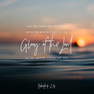 Habakkuk 2:13-14 - Behold, is it not from the LORD of hosts
that peoples labor merely for fire,
and nations weary themselves for nothing?
For the earth will be filled
with the knowledge of the glory of the LORD
as the waters cover the sea.