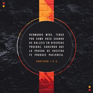 Santiago 1:3 - pues ya saben que la prueba de su fe produce perseverancia.