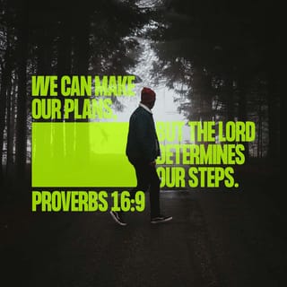Proverbs 16:9 - We plan the way we want to live,
but only GOD makes us able to live it.