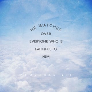 Proverbs 2:7-8 - He stores up success for the upright;
He is a shield for those who live with integrity
so that he may guard the paths of justice
and protect the way of his faithful followers.