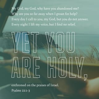 Psalm 22:3 - Yet you are holy,
enthroned on the praises of Israel.