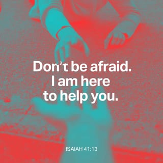 Isaiah 41:13-14 - For I, the LORD your God,
hold your right hand;
it is I who say to you, “Fear not,
I am the one who helps you.”

Fear not, you worm Jacob,
you men of Israel!
I am the one who helps you, declares the LORD;
your Redeemer is the Holy One of Israel.