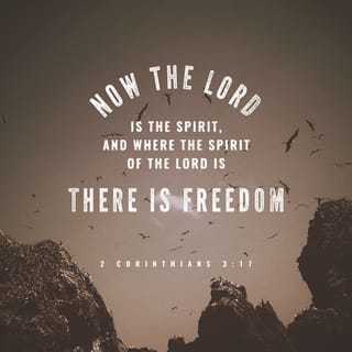 2 Corinthians 3:17-18 - Now the Lord is the Spirit, and where the Spirit of the Lord is, there is freedom. And we all, with unveiled face, beholding the glory of the Lord, are being transformed into the same image from one degree of glory to another. For this comes from the Lord who is the Spirit.