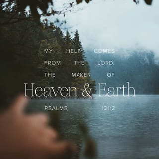Psalms 121:1-2 - I look up to the mountains and hills, longing for God’s help.
But then I realize that our true help and protection
is only from the Lord,
our Creator who made the heavens and the earth.
