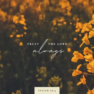 Isaiah 26:4 - Trust in the LORD for ever,
for the LORD, the LORD himself, is the Rock eternal.