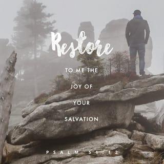 Psalms 51:12 - Give me back the joy of your salvation.
Keep me strong by giving me a willing spirit.