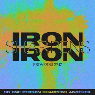 Proverbs 27:17 - As iron sharpens iron,
so people can improve each other.