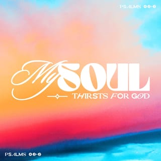 Psalm 42:1-3 - As the hart panteth after the water brooks,
So panteth my soul after thee, O God.
My soul thirsteth for God, for the living God:
When shall I come and appear before God?
My tears have been my meat day and night,
While they continually say unto me, Where is thy God?