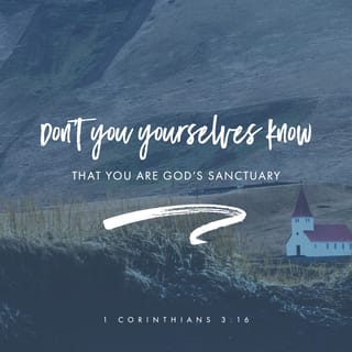 1 Corinthians 3:16 - Don’t you know that you yourselves are God’s temple and that God’s Spirit lives among you?