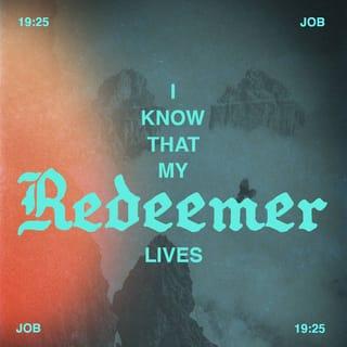 Job 19:25-26 - For I know that my Redeemer lives,
and at the last he will stand upon the earth.
And after my skin has been thus destroyed,
yet in my flesh I shall see God