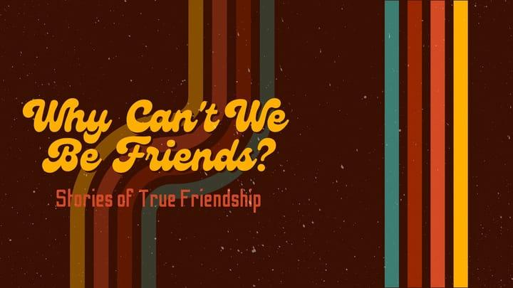 WHY CAN'T WE BE FRIENDS- 9/12