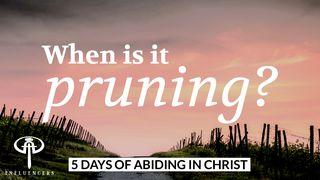 When Is It Pruning? 1 Corinthians 10:13 New Living Translation