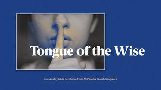 Tongue Of The Wise Spreuke 17:28 Die Boodskap