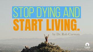 Stop Dying And Start Living John 10:10 New Living Translation